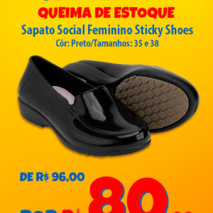 Sapato Social Feminino Sticky Shoes Oferta