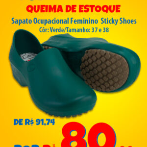 Sapato Tradicional Feminino Sticky Shoes Oferta