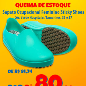 Sapato Tradicional Feminino Sticky Shoes Oferta